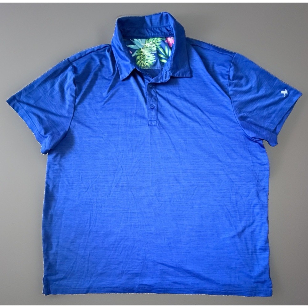 Birdie Bound Golf Short Sleeve Polo Shirt Blue Bird Logo Big & Tall 3XL JBHS